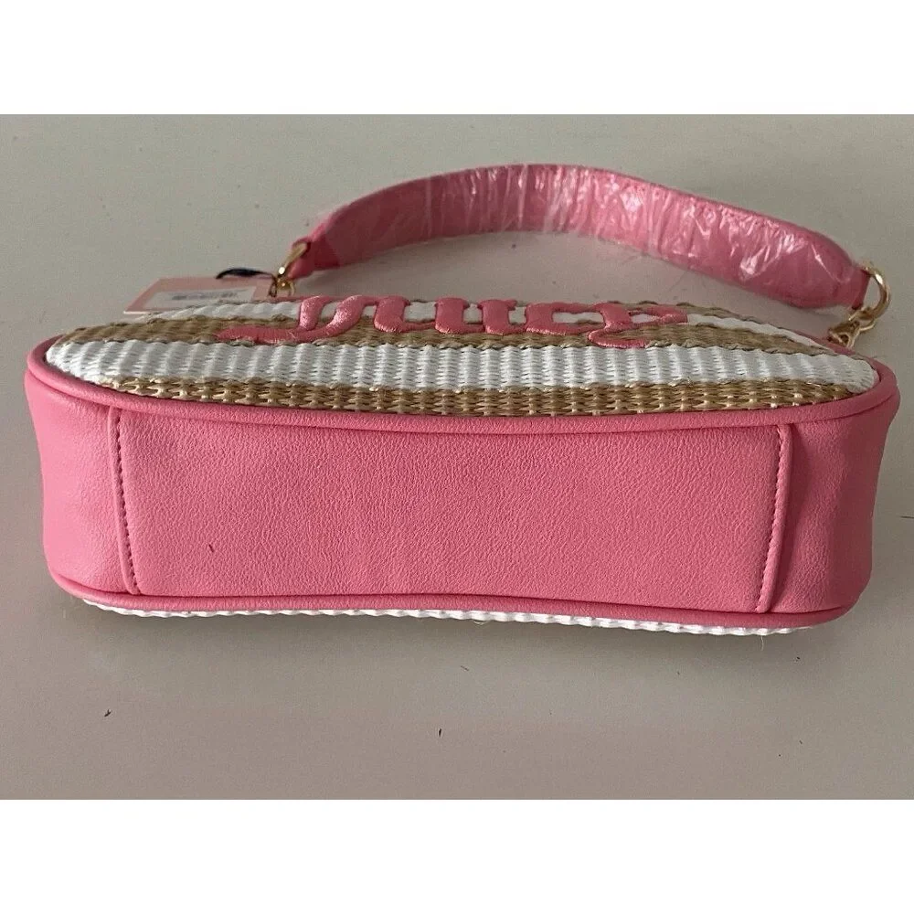 Juicy Couture Juicy‎ Gelato Shoulder Bag Natural White Pink Lemonade NEW